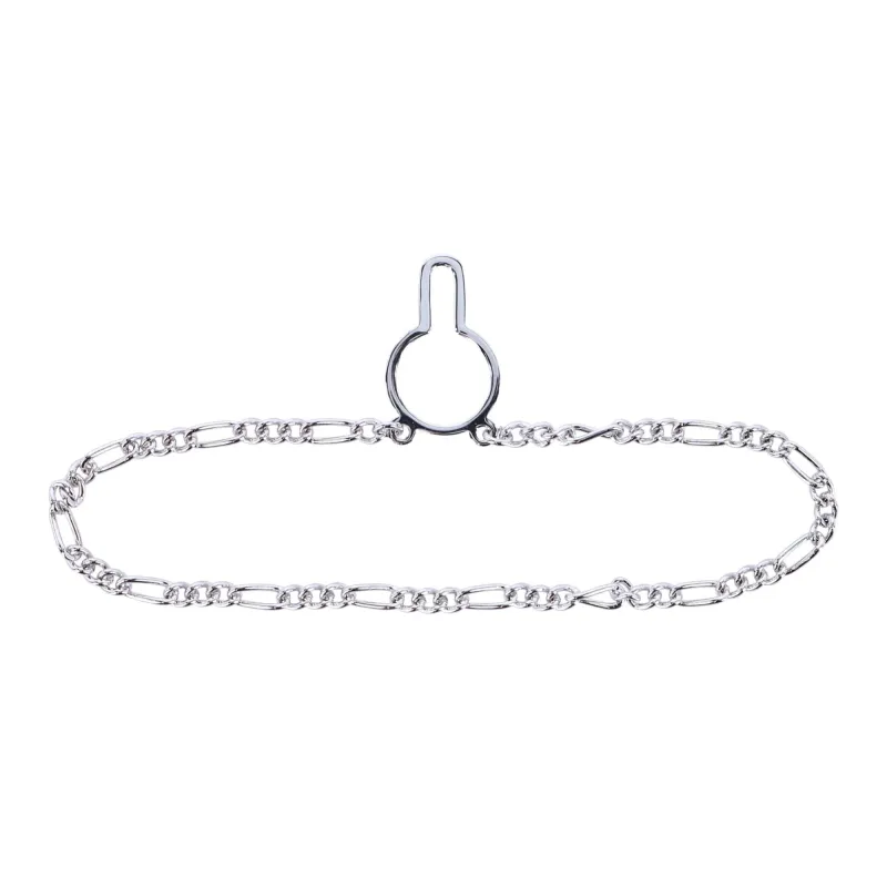 Sutton Sterling Silver Figaro Tie Chain made by Trafalgar