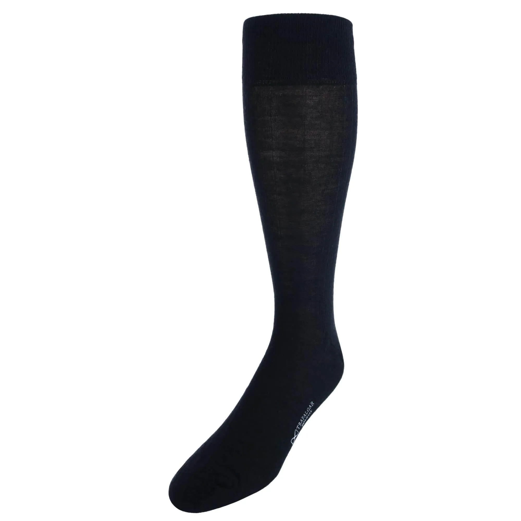 Sutton Fine Merino Wool Solid Color Ribbed Socks sold by Trafalgar product image thumbnail 2