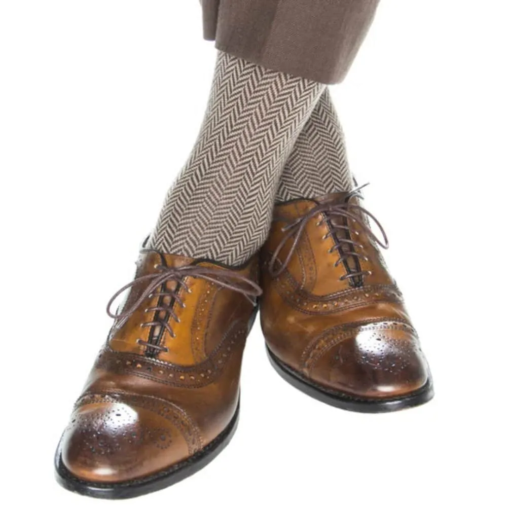 Hunter Merino Wool Herringbone Mid-Calf Socks sold by Trafalgar product image thumbnail 4
