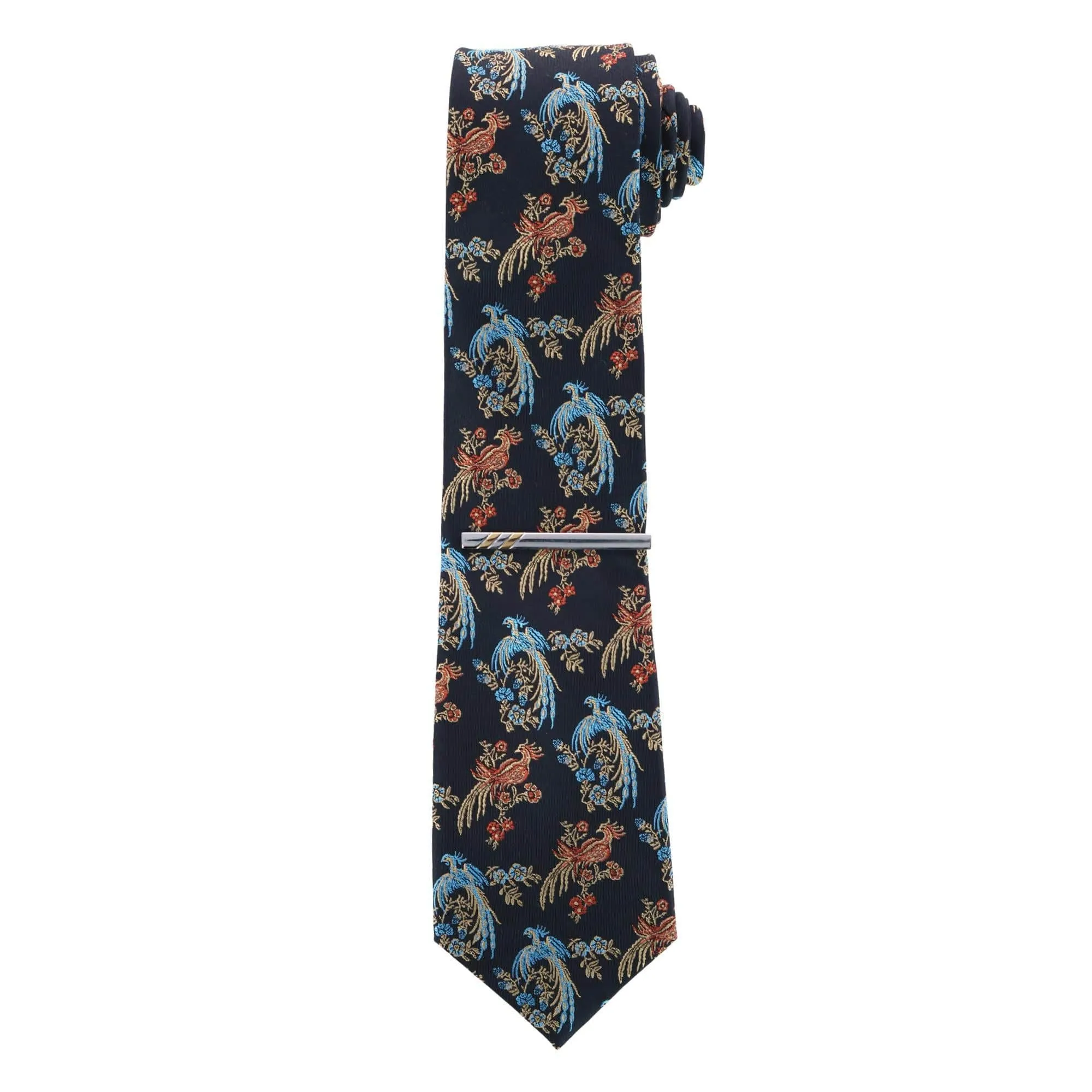 Rhodium and Gold Detailed Tie Bar sold by Trafalgar product image thumbnail 4