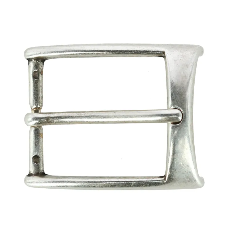 35mm Rectangular Edged Solid Brass Harness Belt Buckle made by Trafalgar