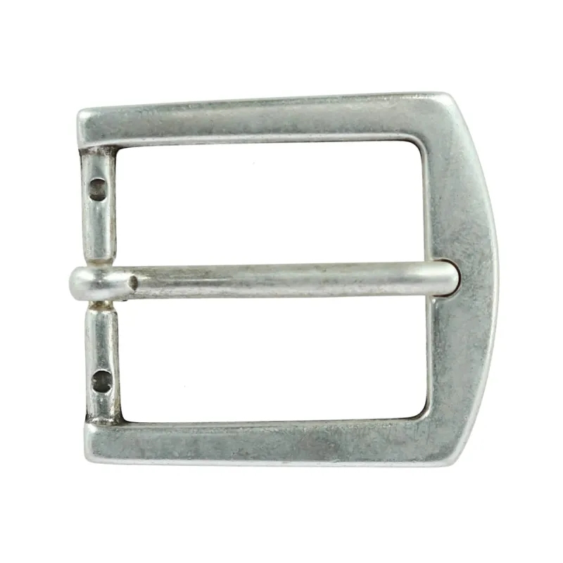 32mm Square Bubble Edge Solid Brass Harness Belt Buckle made by Trafalgar
