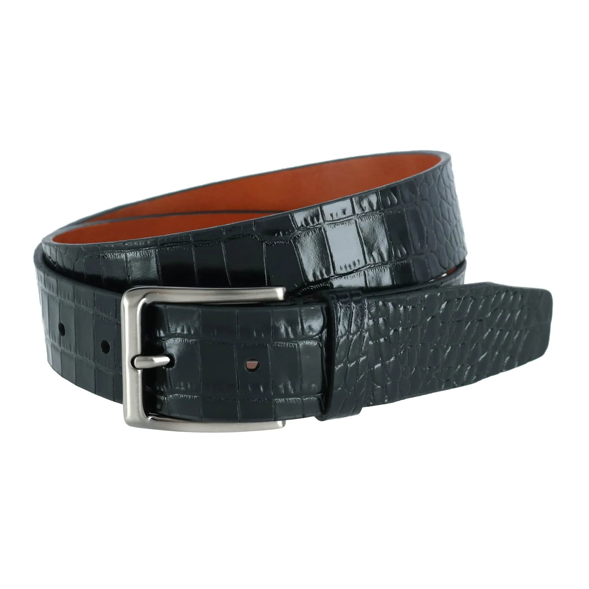 Matisse 35mm Mock Croc Leather Belt sold by Trafalgar