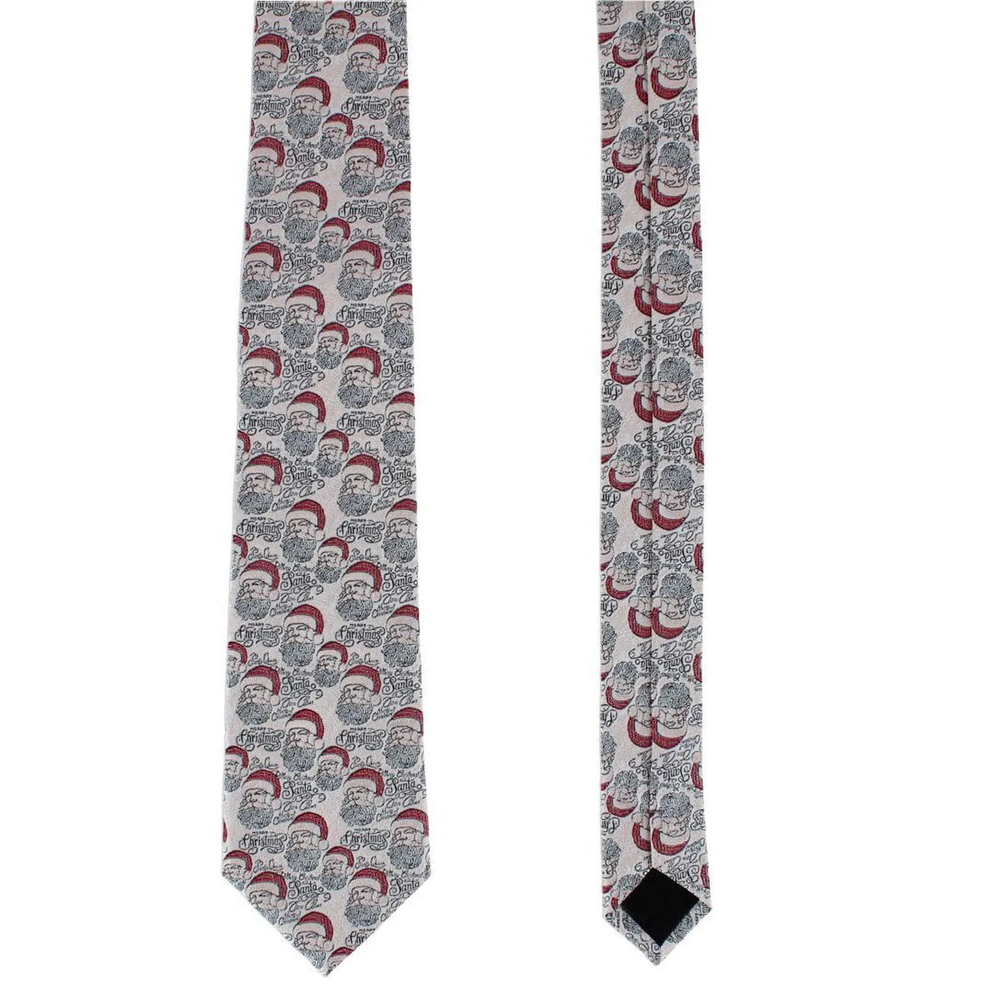 Santa Claus Is Watching Silk Tie and Pocket Square Bundle sold by Trafalgar product image thumbnail 4