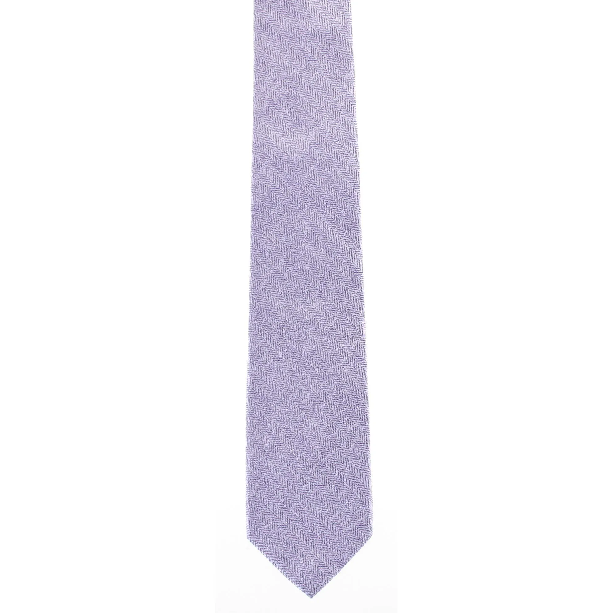 Classy Herringbone Wool Blend Business Necktie sold by Trafalgar product image thumbnail 5