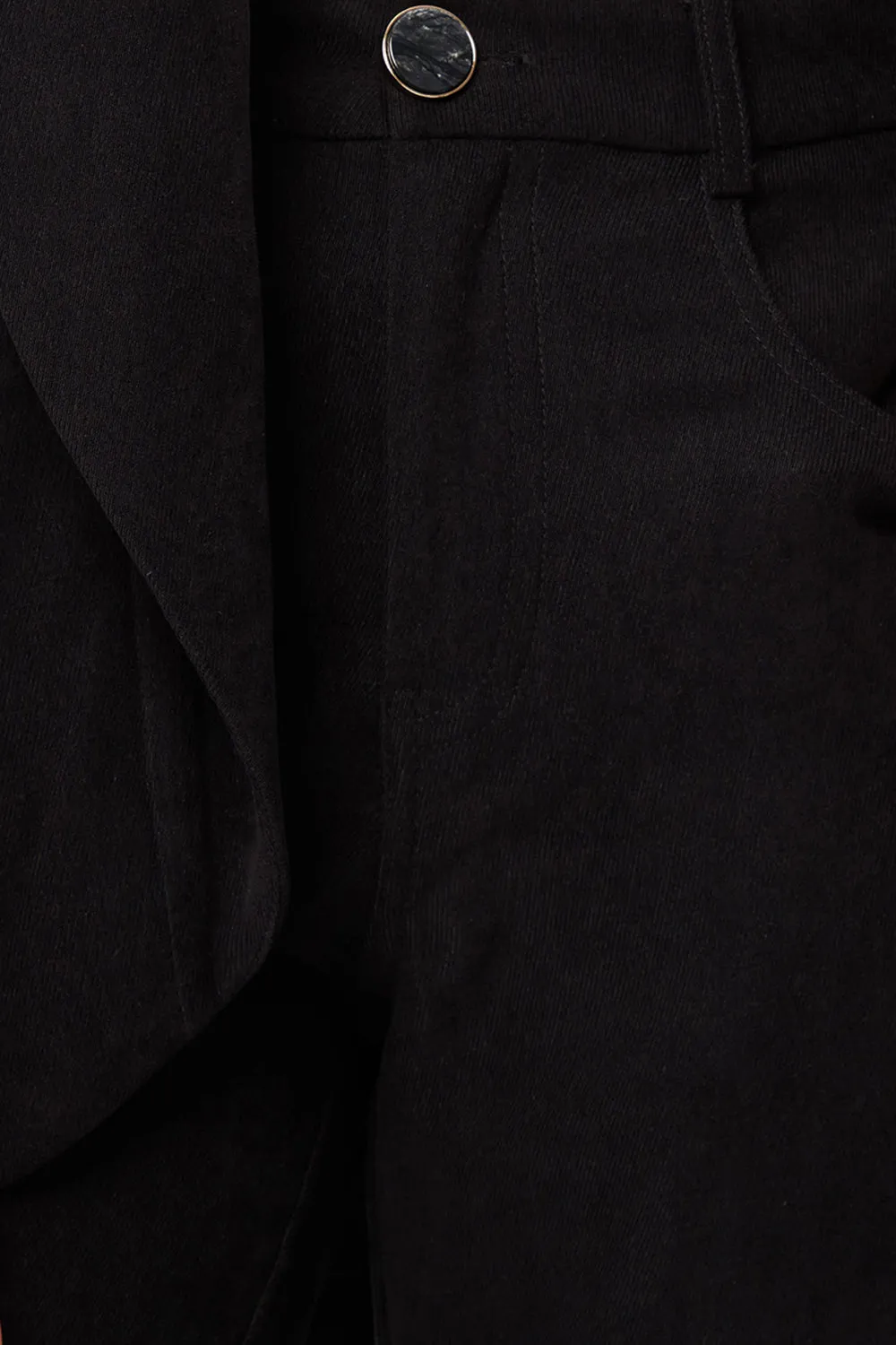 Solitude and Silence Boyfriend Jacket in Black sold by Traffic People product image thumbnail 5