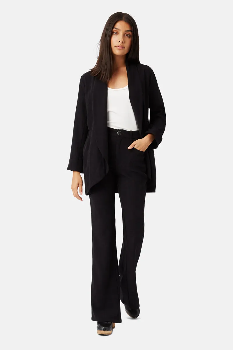 Solitude and Silence Boyfriend Jacket in Black sold by Traffic People product image thumbnail 2