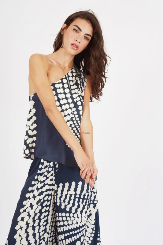 The Odes Lola Top in Blue sold by Traffic People