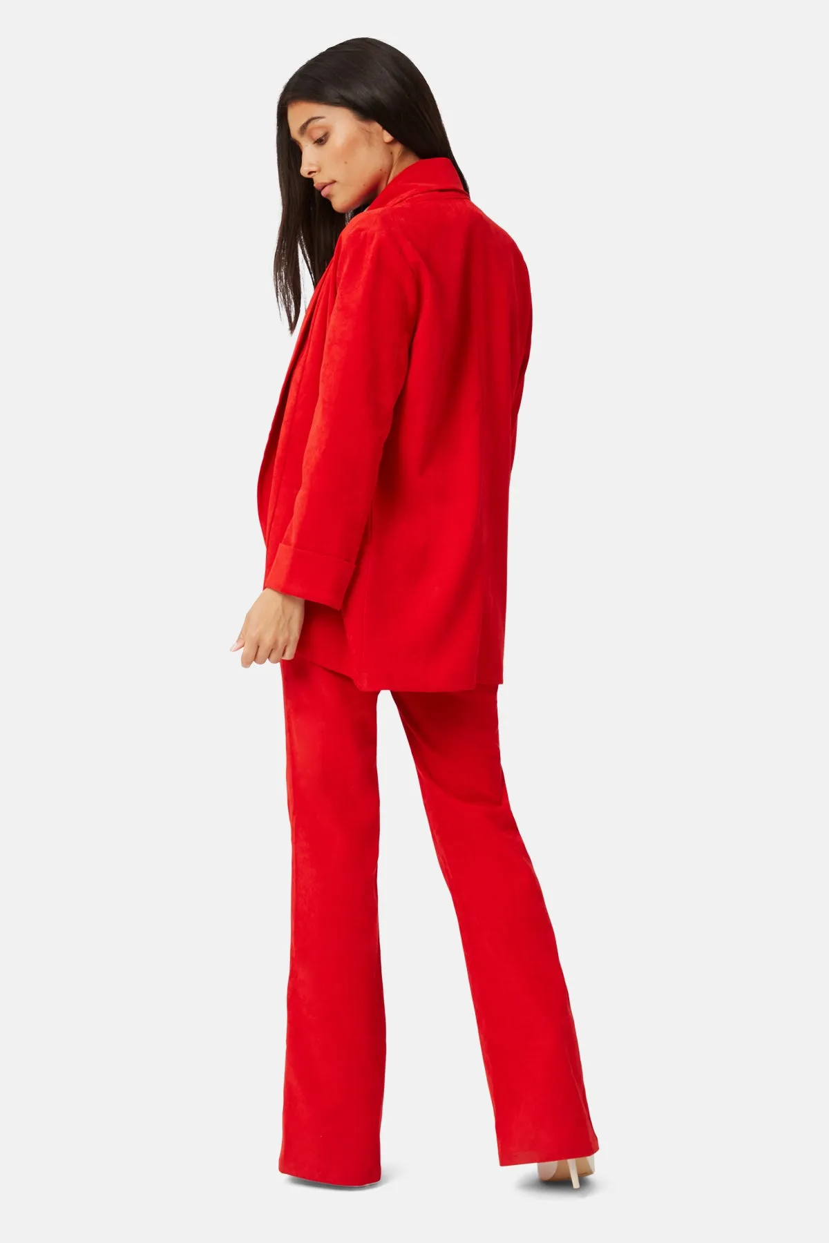 Solitude and Silence Boyfriend Jacket in Red sold by Traffic People product image thumbnail 2