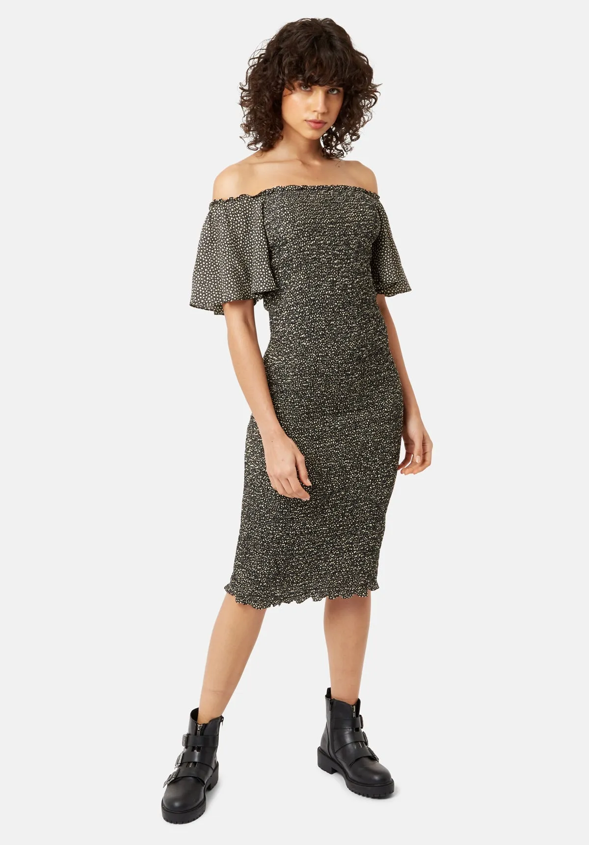 My My Body Con Mini Dress in Star Print sold by Traffic People