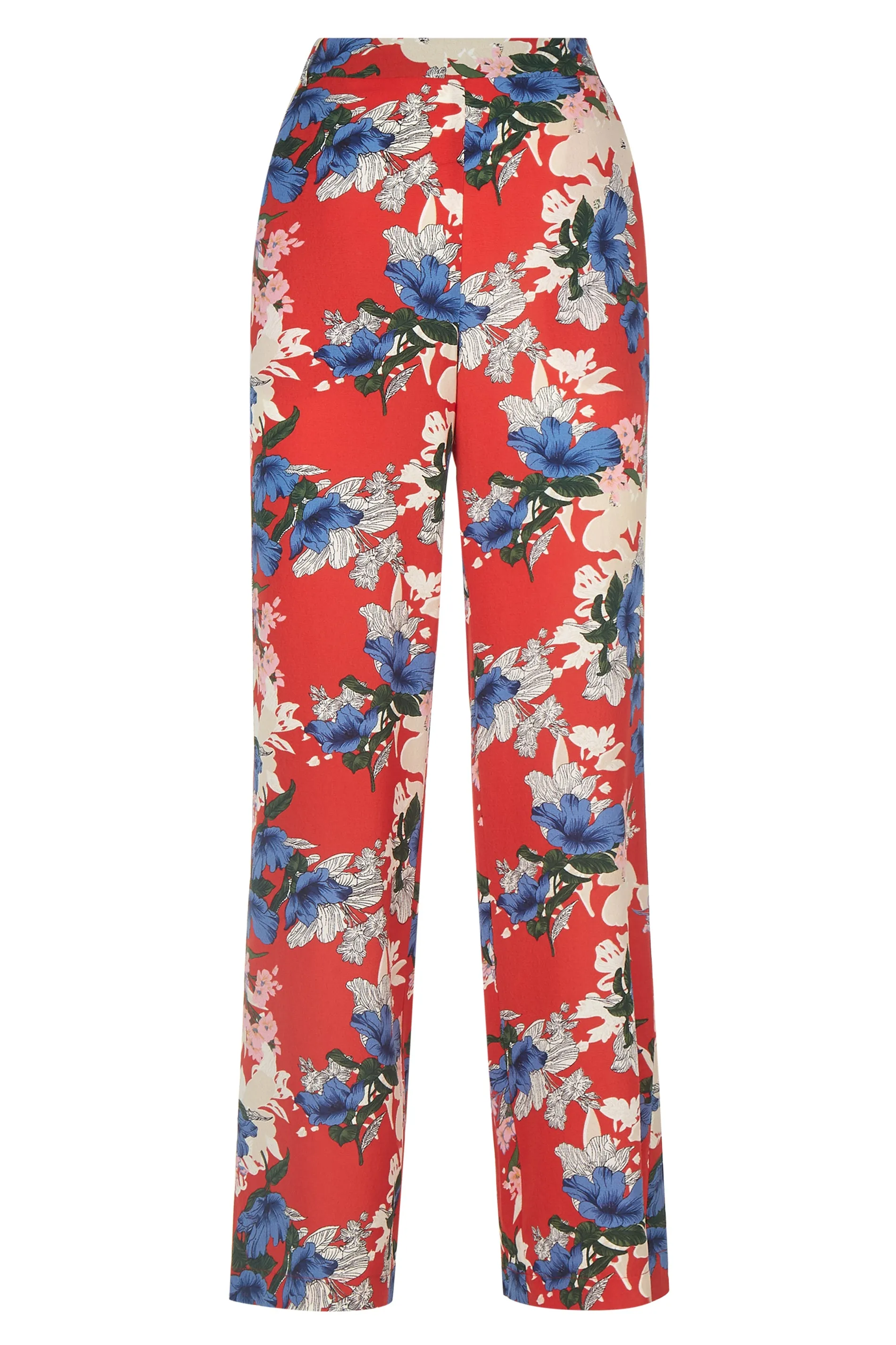 SING Floral Red Wide Leg Trousers sold by Traffic People product image thumbnail 5