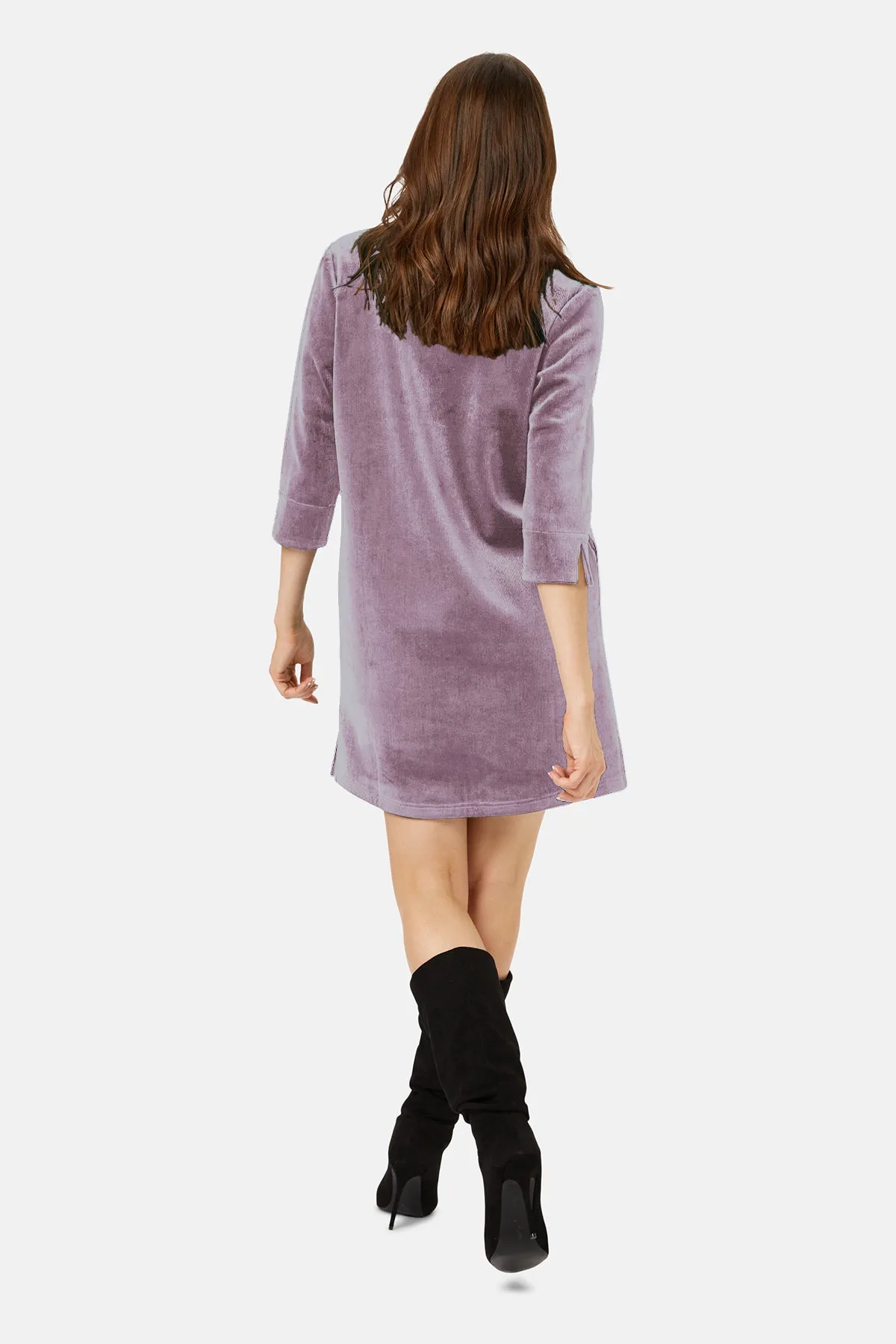 Corrie Bratter Returns Purple Cord Breathless Dress sold by Traffic People product image thumbnail 3