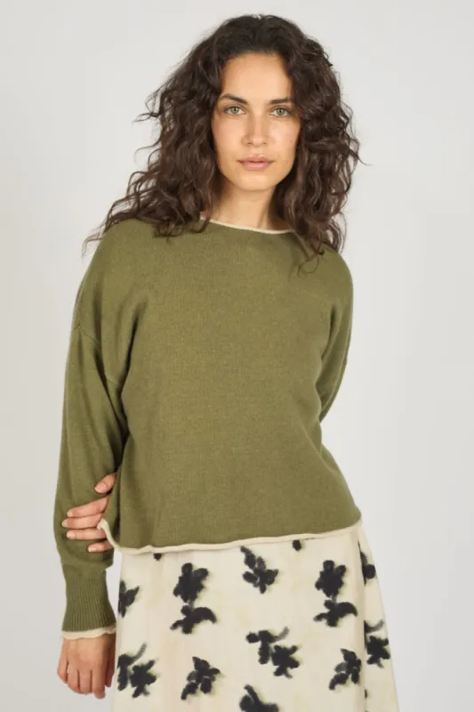 Tuscan Hills Millie Jumper in Green sold by Traffic People