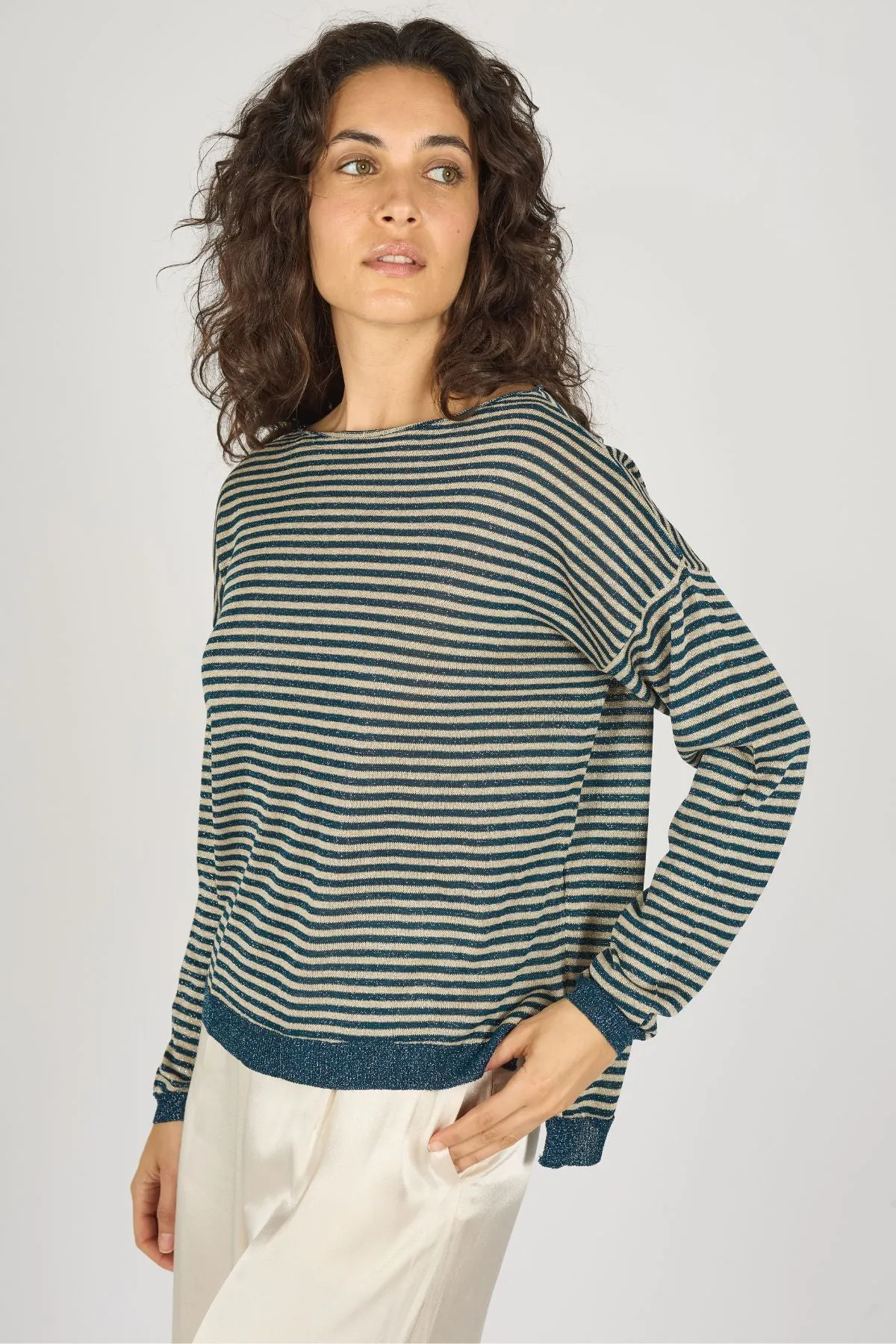 Tuscan Hills Maude Jumper in Blue sold by Traffic People product image thumbnail 2