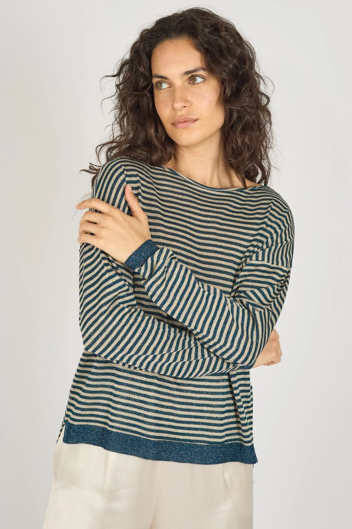 Tuscan Hills Maude Jumper in Blue sold by Traffic People product image thumbnail 4