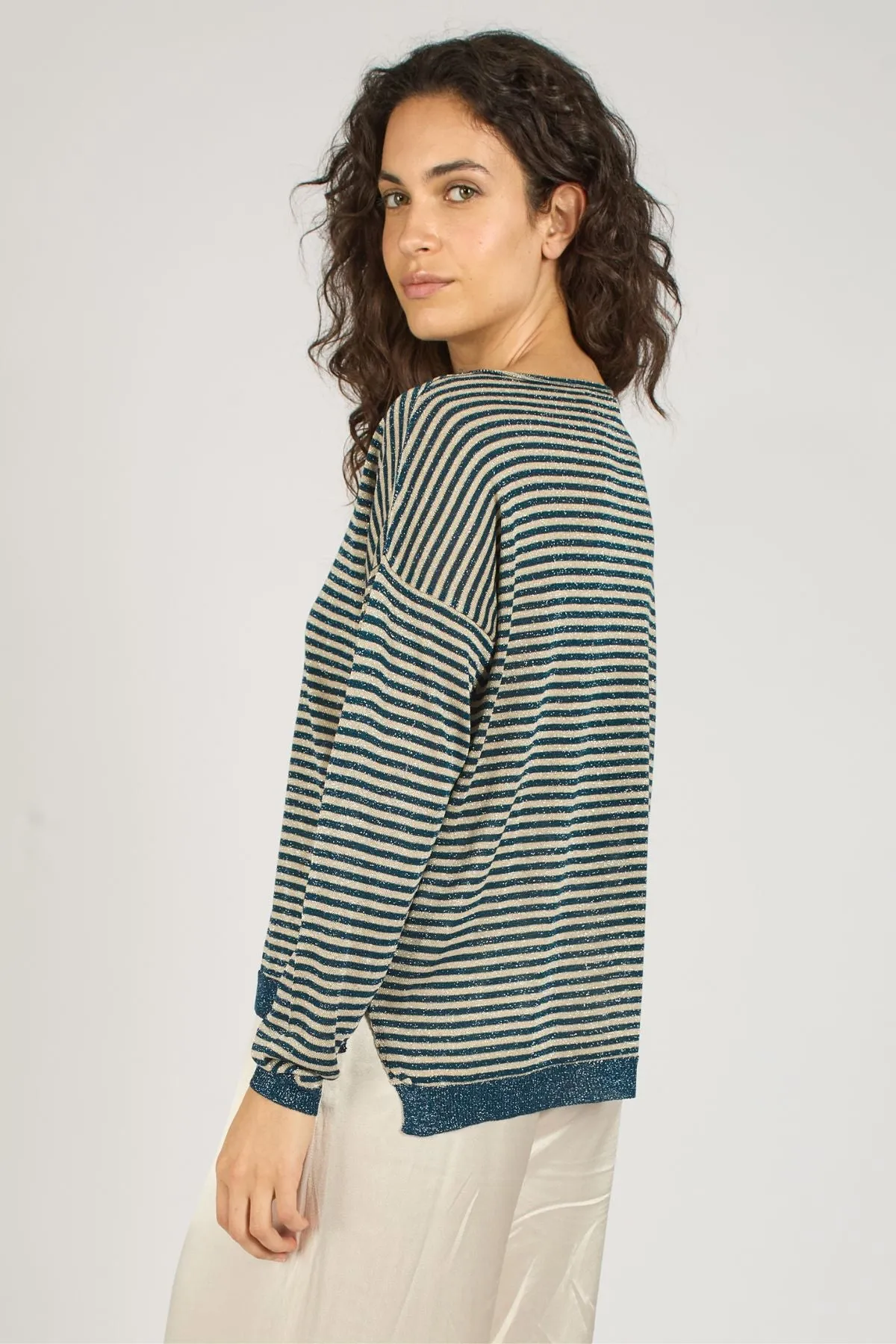 Tuscan Hills Maude Jumper in Blue sold by Traffic People product image thumbnail 3