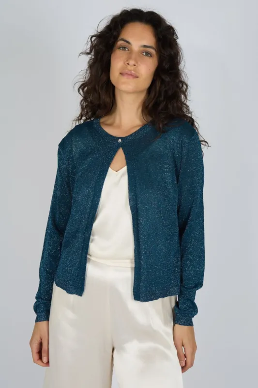 Tuscan Hills Ava Cardigan in Blue sold by Traffic People