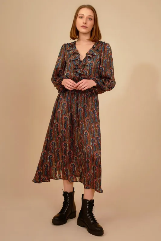 Swirls and Strangers Ballad Dress sold by Traffic People