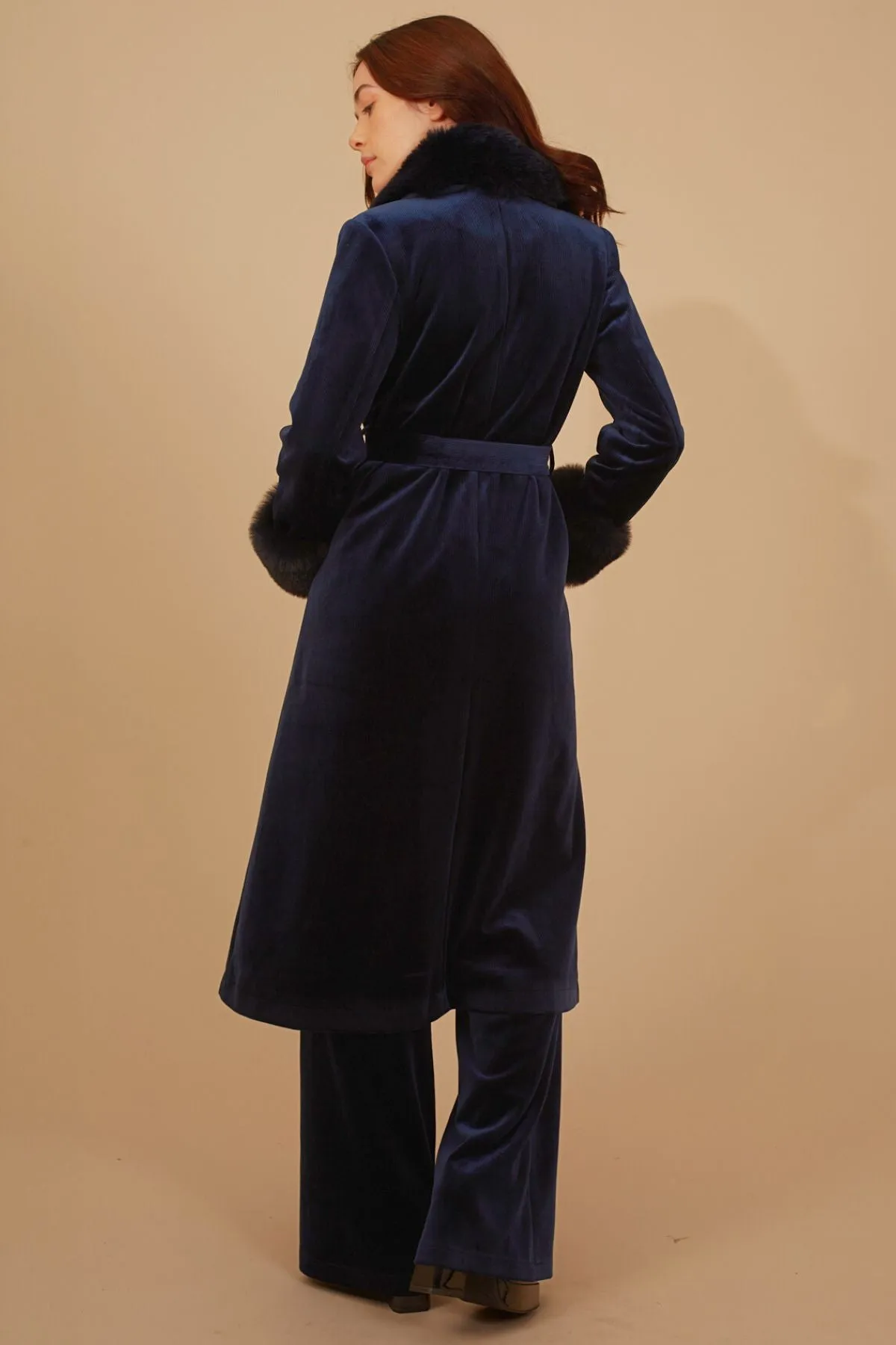 Corrie Bratter Navy Coat sold by Traffic People product image thumbnail 2