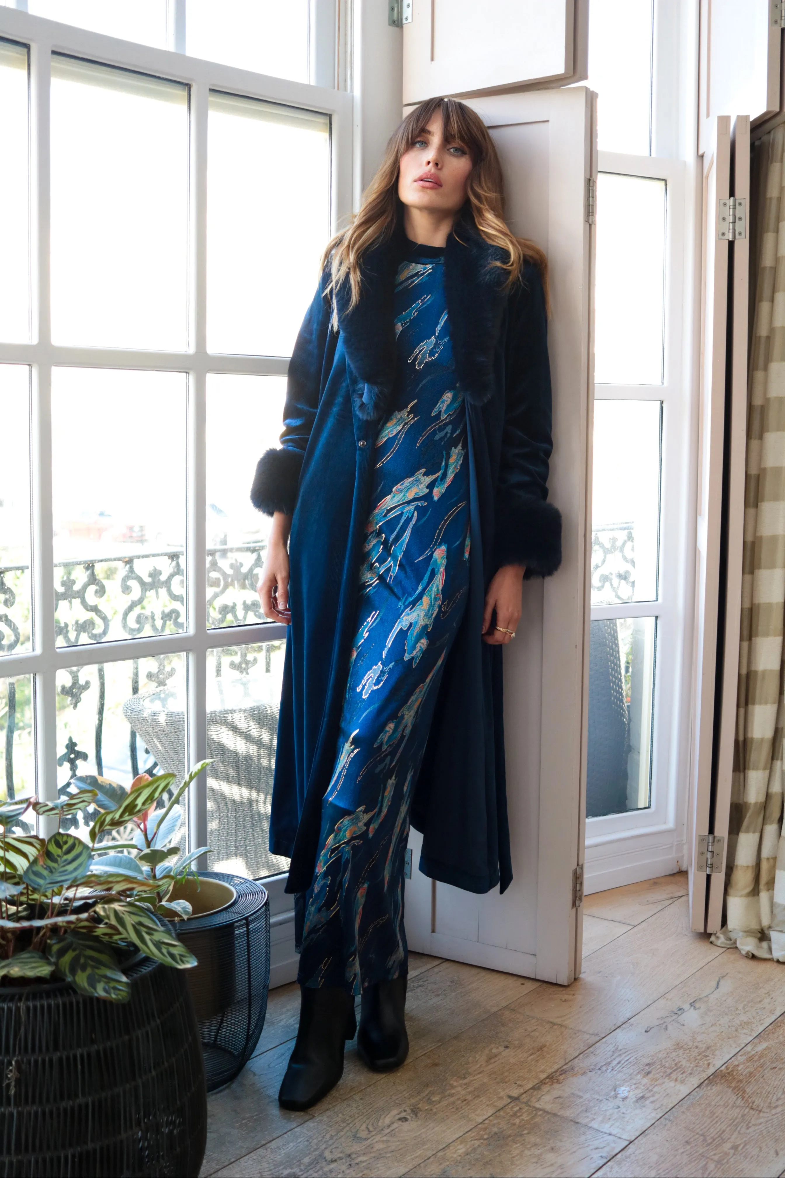 Corrie Bratter Navy Coat sold by Traffic People product image thumbnail 5