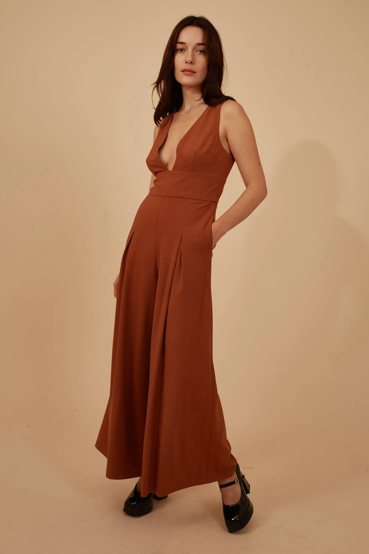 Marvellous McGraw Jumpsuit in Brown sold by Traffic People product image thumbnail 2