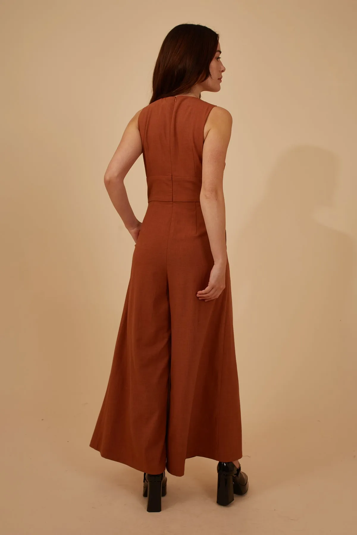 Marvellous McGraw Jumpsuit in Brown sold by Traffic People product image thumbnail 3