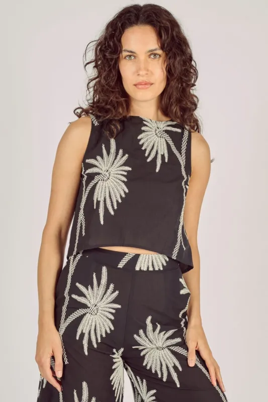 Palms of Promise Evie Top in Black sold by Traffic People