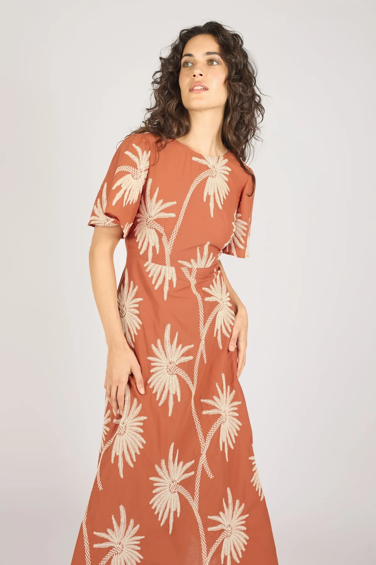 Palms of Promise Rene Dress in Rust sold by Traffic People product image thumbnail 4