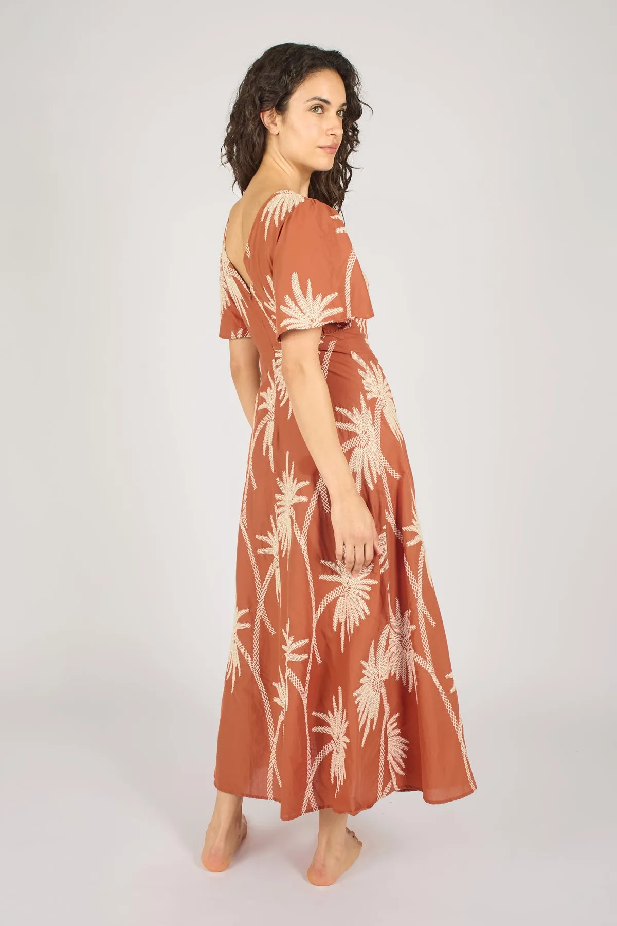 Palms of Promise Rene Dress in Rust sold by Traffic People product image thumbnail 3