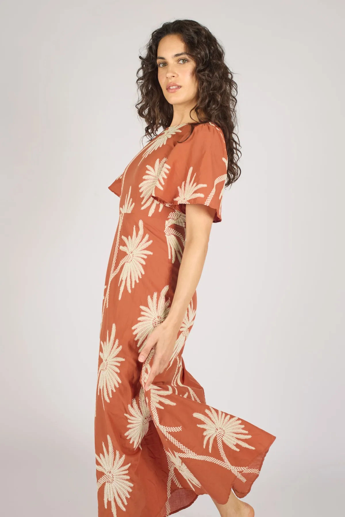 Palms of Promise Rene Dress in Rust sold by Traffic People product image thumbnail 5