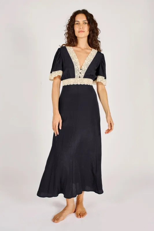 Midnight Lace Felicity Dress sold by Traffic People