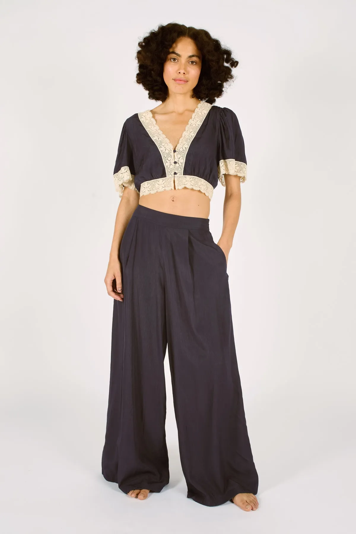 Midnight Lace Evie Trousers sold by Traffic People product image thumbnail 3