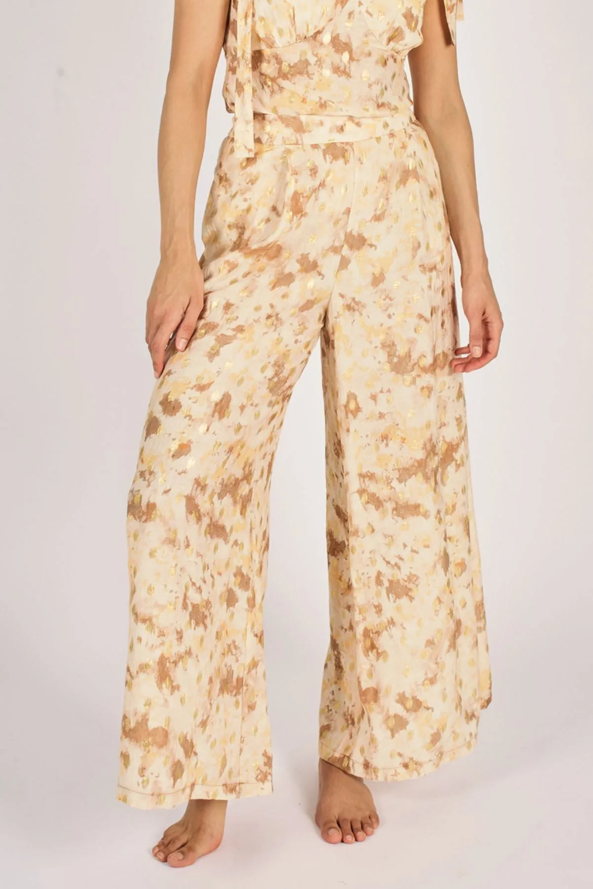 Gold Rush Evie Trousers in Brown sold by Traffic People