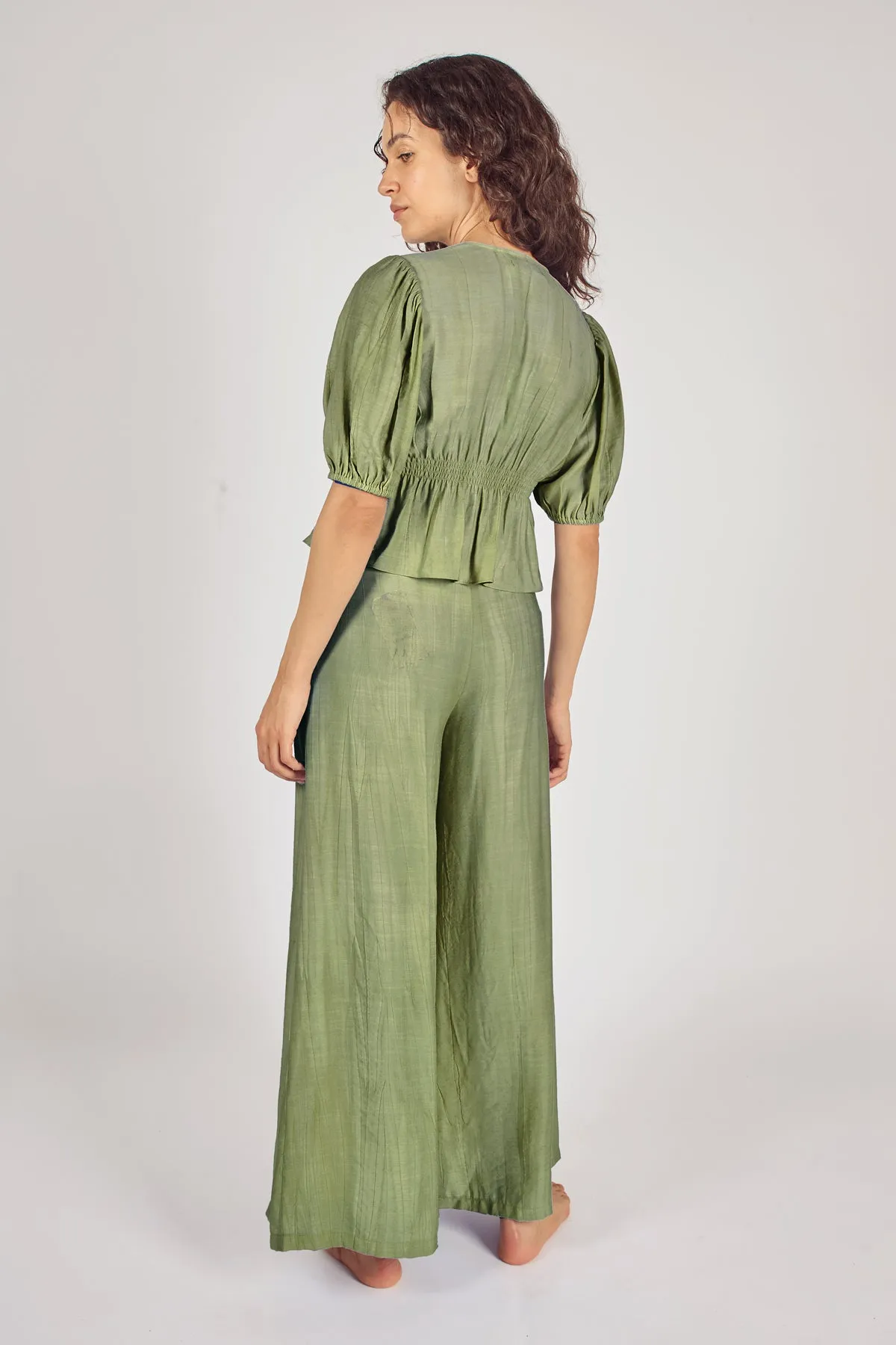 Sunkissed Wide Boy Trousers in Green sold by Traffic People product image thumbnail 4