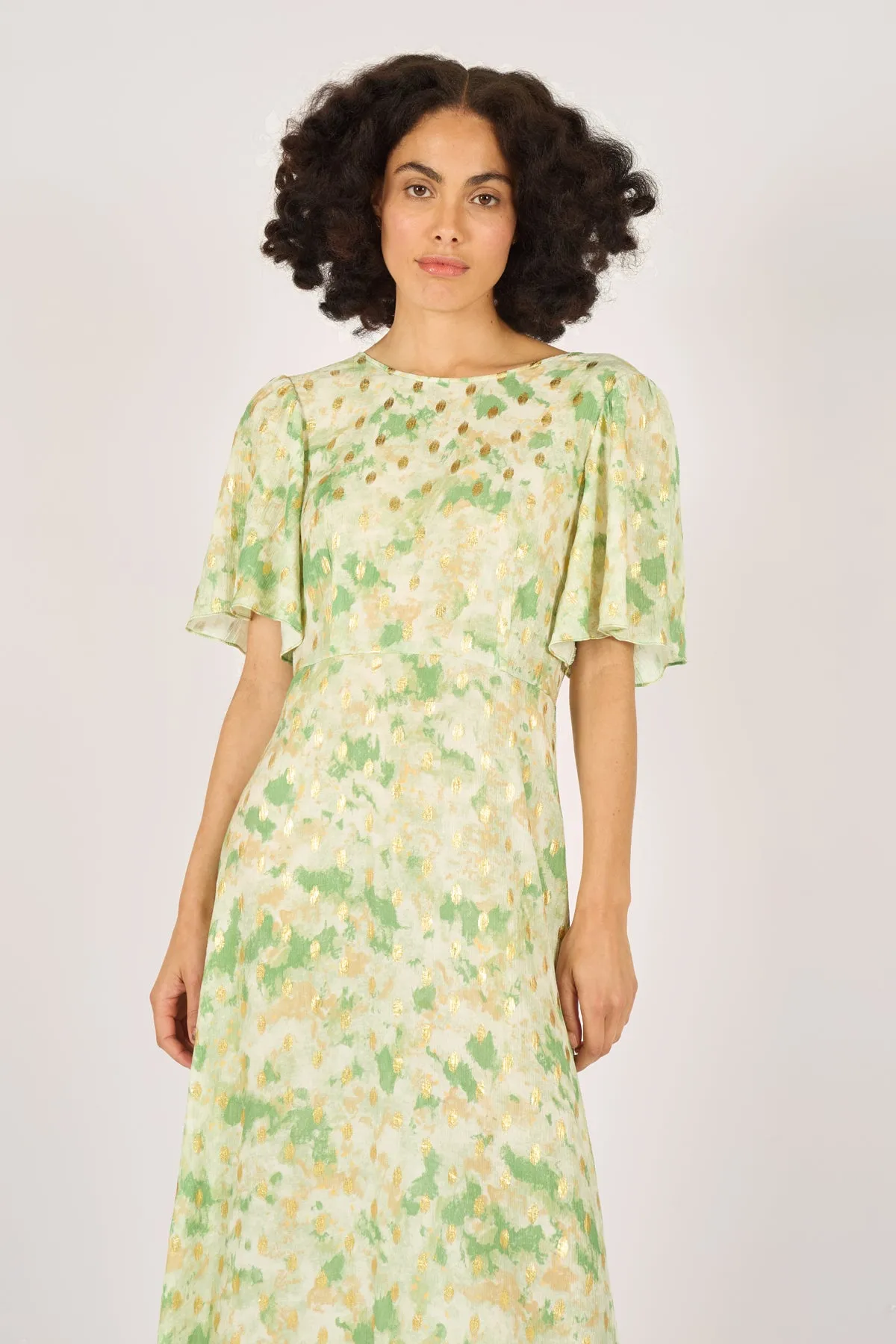 Gold Rush Rene Dress in Green sold by Traffic People product image thumbnail 4