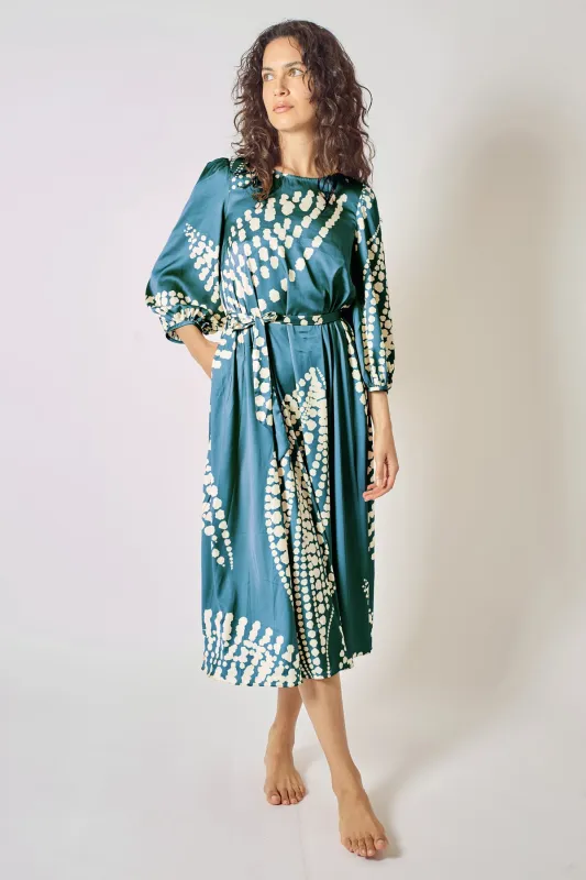 The Odes Revisited Willow Dress in Blue sold by Traffic People