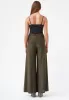 Lurex Glitter Jagger Flared Trousers in Black and Gold sold by Traffic People