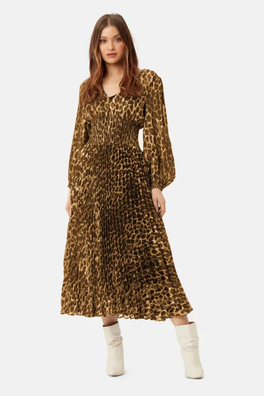 New York Dolls Aurora Dress in Brown sold by Traffic People