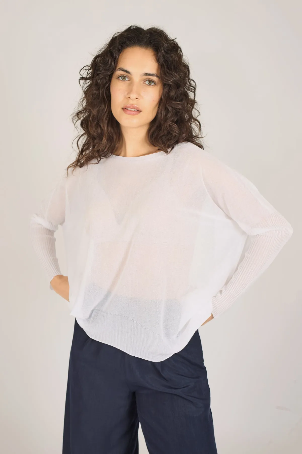 Summer Madness Sheer Top in White sold by Traffic People product image thumbnail 2