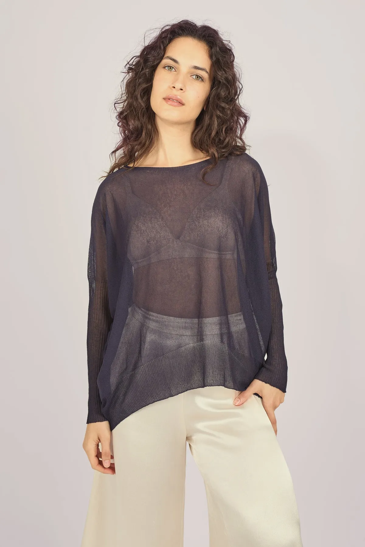 Summer Madness Sheer Top in Blue sold by Traffic People