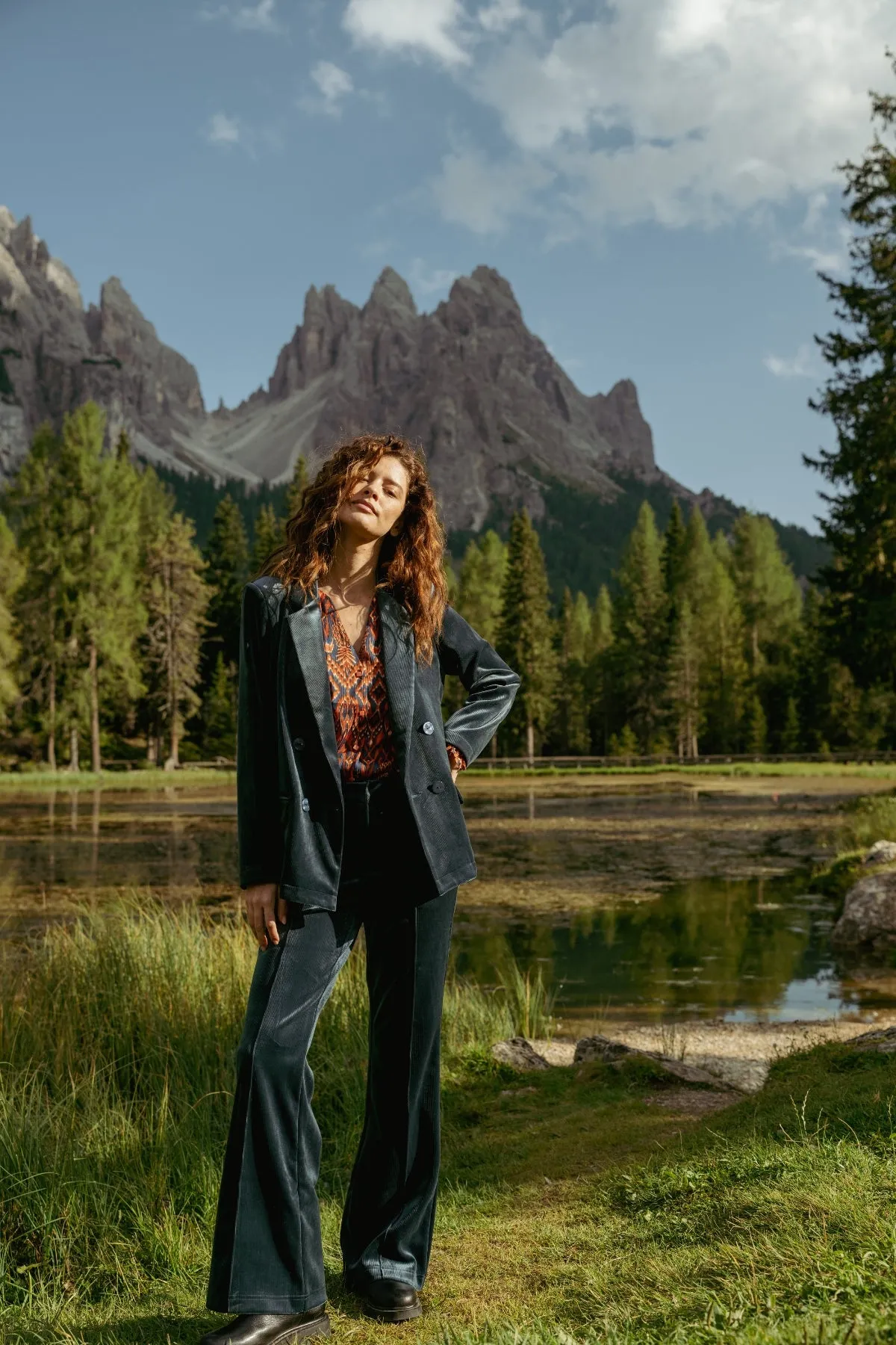 Corrie Bratter Ava Rose Jacket in Blue sold by Traffic People product image thumbnail 3