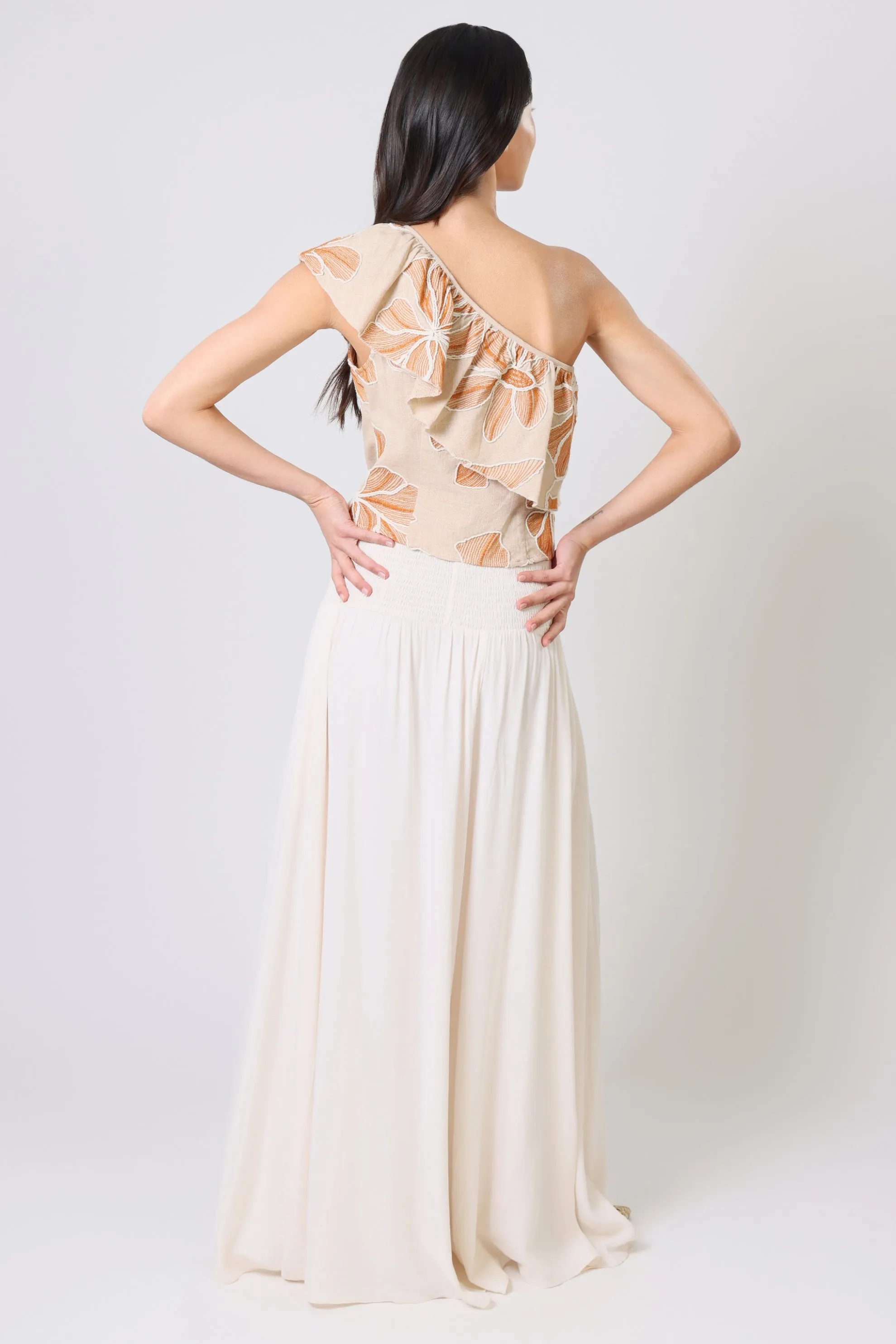Cream Tea Aurora Wide Leg Trousers sold by Traffic People product image thumbnail 3