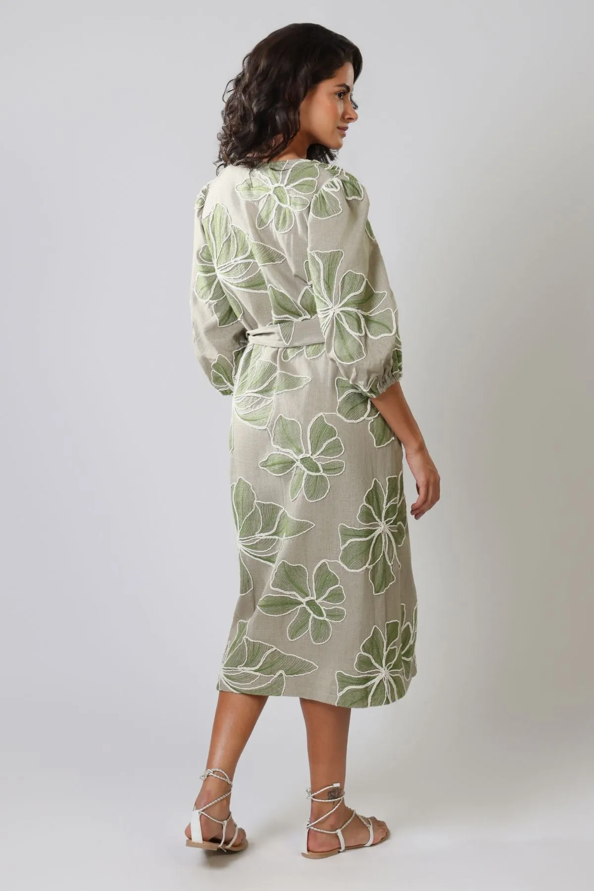 Grace & Maude Duster Coat in Green sold by Traffic People product image thumbnail 3