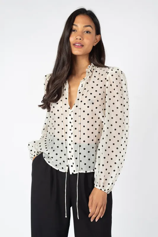 Briony Tallis Pru Shirt in Black sold by Traffic People