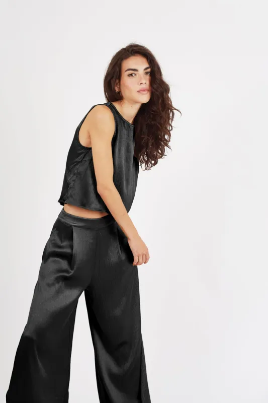 Breathless Evie Top in Black sold by Traffic People