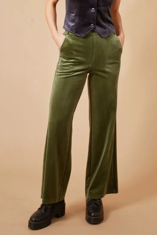 Corrie Bratter Clan Trousers in Green sold by Traffic People