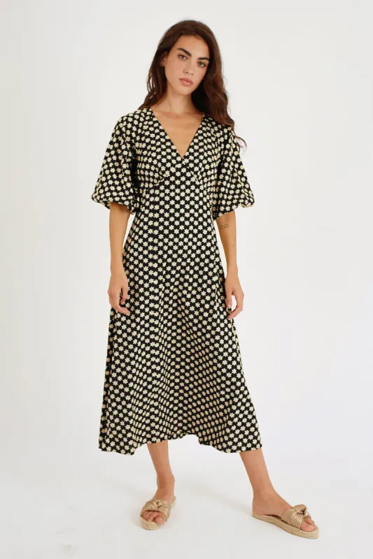 The Chorus Gloria Dress in Black sold by Traffic People