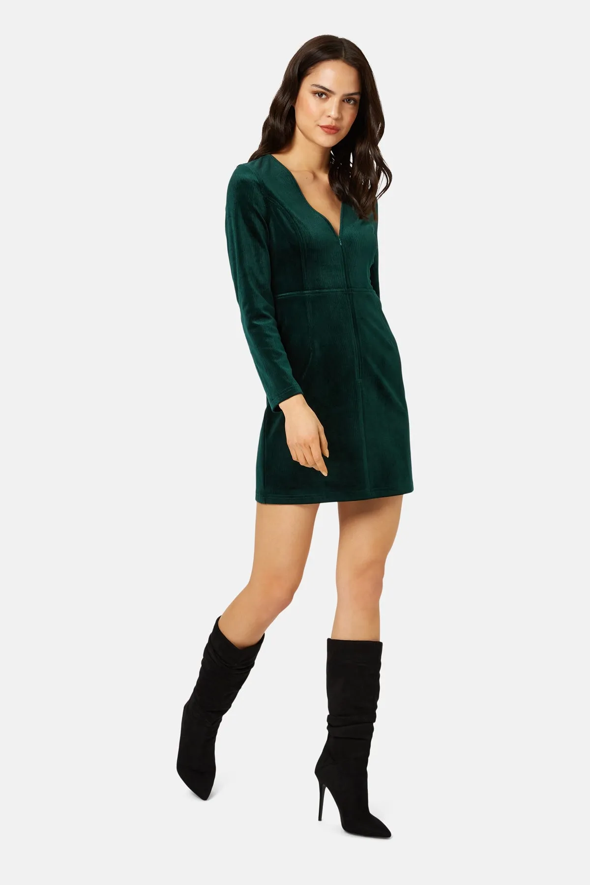 Corrie Bratter Returns Mini Dress in Green sold by Traffic People product image thumbnail 3