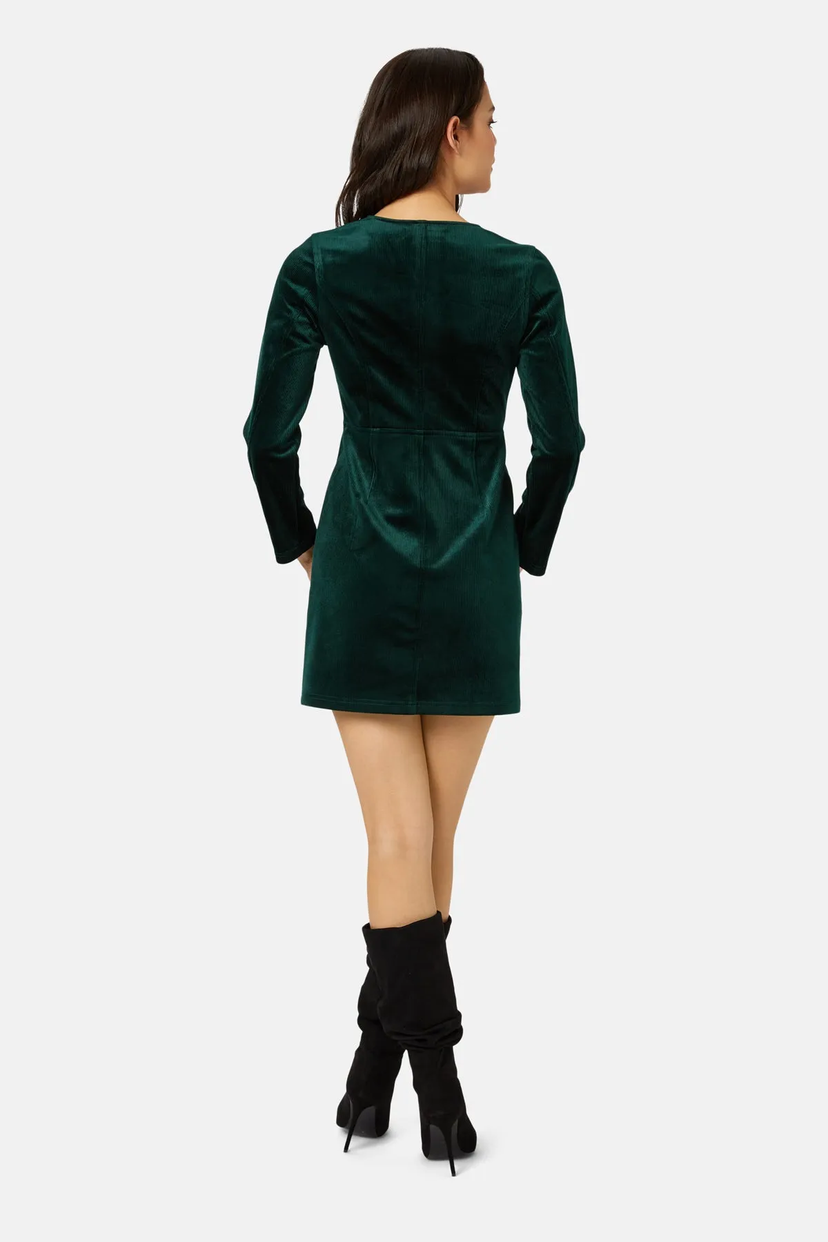 Corrie Bratter Returns Mini Dress in Green sold by Traffic People product image thumbnail 4