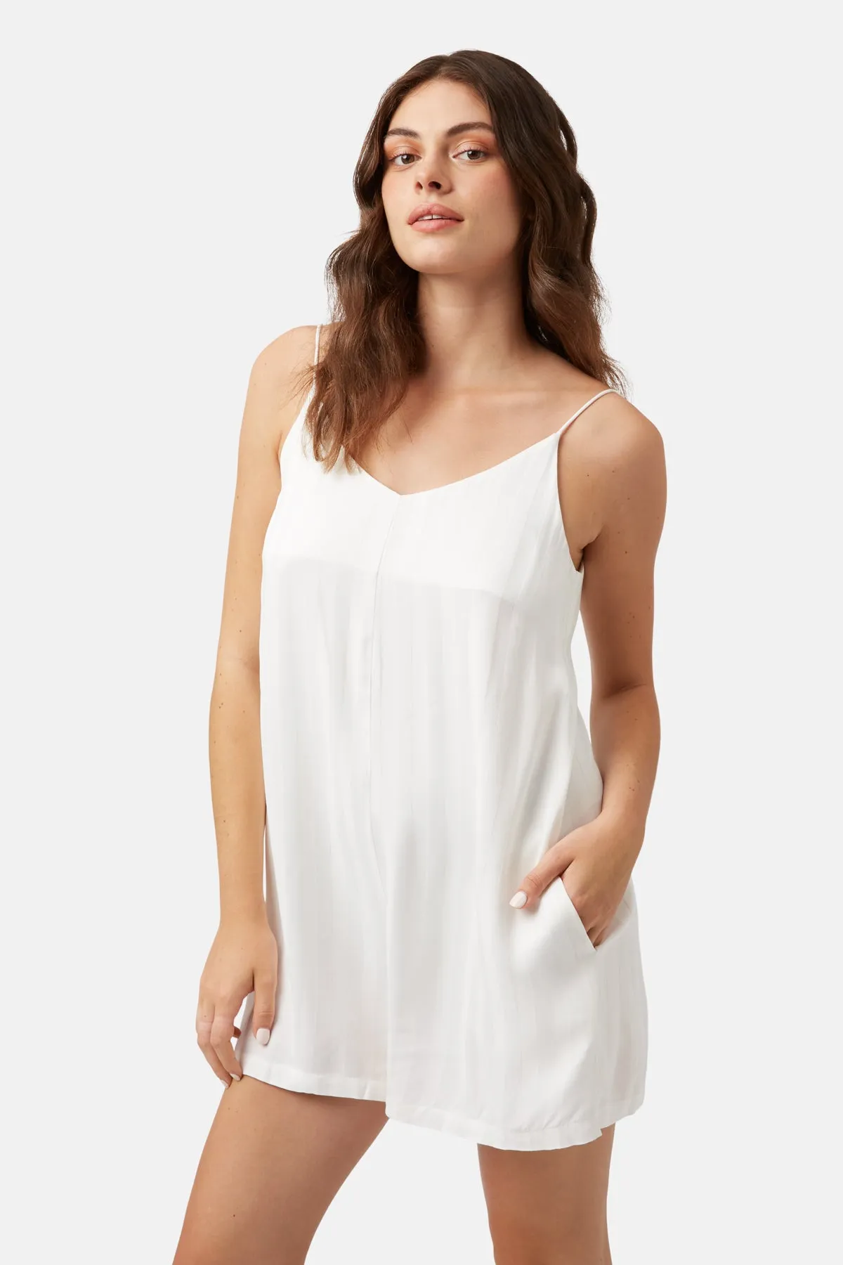 Telling Stories Romper Playsuit in White sold by Traffic People product image thumbnail 5